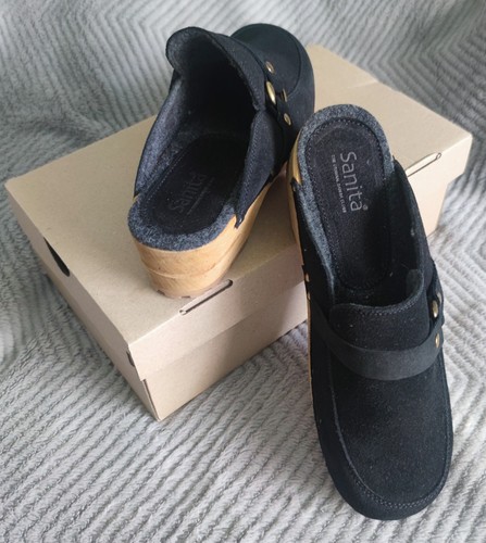 Sanita holzclogs schwarz - holzclogs, 42