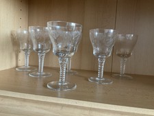 6 Weingläser transparent