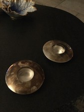 Teelichthalter Philippi versilbert 2 Stück