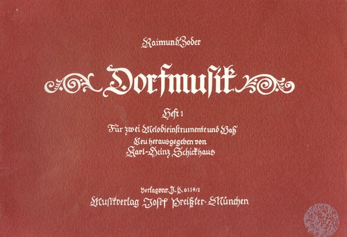 Volksmusik notenhefte dorfmusi - volksmusik,