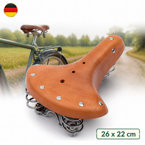 Ledersattel echtleder federn - echtleder, 3