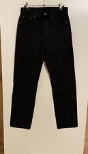 Vintage 90s Levis 501 0660 Black Denim Jeans Made in USA  W29 L30 Top Zustand