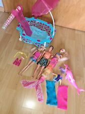 Meerjungfrau Barbie mit Delphine + Pool und Zubehör 