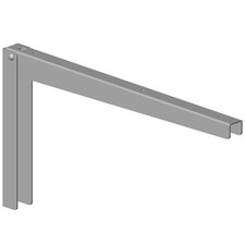 10905-00006= Klappkonsole Klapp BT max. 380 mm weißalu Metall von Element System