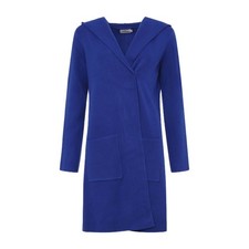 Zwillingsherz Strickjacke Jacke Mantel Strickmantel blau Kobaldblau (0 888)