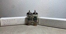 Matched Pair Amperex JAN 7308 = E188CC, Gold Pins, Röhre, Tube, NOS, Green Label