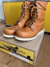 RED WING 9877 8" MOC TOE