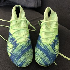Adidas Nemeziz 19.3 grün FR 37 1/3  UK 5 Kinder Fußballschuhe Stollenschuh