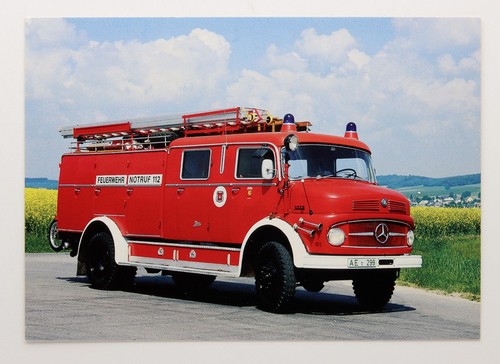 Postkarte feuerwehr - postkarte,