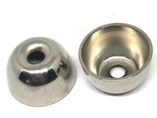 STANDFUSS- BODENGLEITER 12 Stück MESSING silber 23/10mm als ERSATZTEIL/DIY NEU