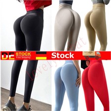 Damen Push Up Scrunch Leggings Yoga Hosen Gym Fitnesshose.Sport Hose.Jogginghose