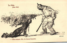 AK Militaria - Der Hunger (über alles) - Illustration Nr. 155, Gallisch et Co