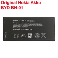 Original Nokia Akku BN-01 X, X2, X+, X Dual Sim Battery Batterie Gebraucht