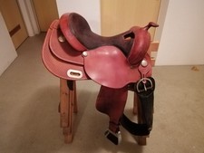 Westernsattel braun, gebraucht, gut erhalten,Marke West Wood Saddlery, 
