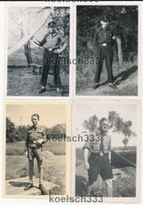4 Fotos Jungen Pimpfe Uniformen Dolche Modelflugzeug Jugend Deutschland