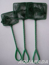 Aquariumkescher  grün 7,5x6,5cm Fangnetz Aquariumzubehör