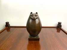 Modern Bronze Sculpture Cat
