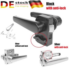 DEU WC-Türhebel-Schloss-Set Bad Griff Knopf Hebel-Türschloss für Camper RV Yacht