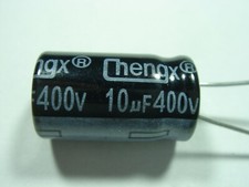 10uF 400V 105°C ESR=2.6 ELKO