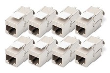 Keystone-Modul Cat-6A Geschirmt - 8 Stück - RJ45-Buchse - 500 MHz 10GBase-T -...