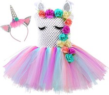 Mädchen Einhorn Tutu Kleid