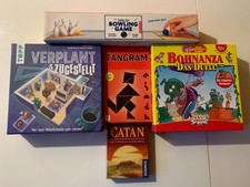  Spiele-Paket | Bohnanza Das Duell DELUXE | Catan | Tangram u.m. | Vollständig