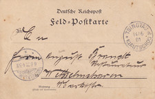 1901 Feldpostkarte Tsingtau