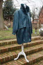 1980er Leder Damen Mantel Jacke Gr. 42 Retro Vintage 70er 80er Boy George