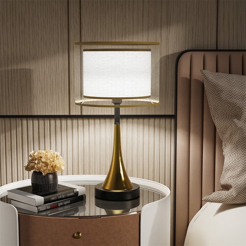 Gold nachttischlampe dimmbar - nachttischlampe,