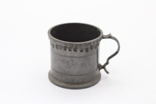 Antiker Arrenberg Solingen Zinnbecher Messbecher Trinkbecher Zinn Vintage 0,1 L.