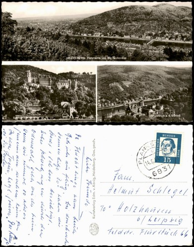 Ansichtskarte heidelberg - ansichtskarte,