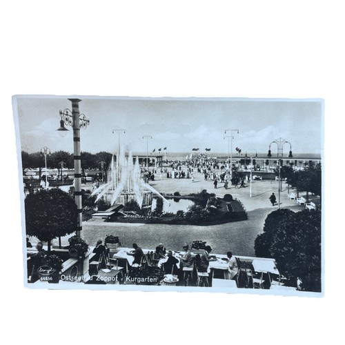 Postkarte ostseebad zoppot - ostseebad,