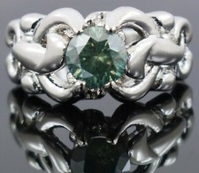 1,00 ct. Blauer Diamant-Ring