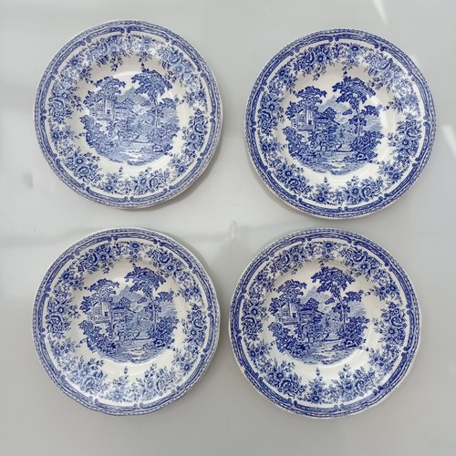 Lunéville teller blau - 4x,