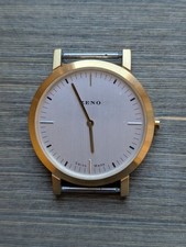 Zeno-Watch Basel, Modell Bauhaus, Plane vergoldet, Swiss Quarzwerk