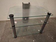 TV-Fernsehtisch, Glas und Metall