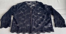 Spitzenjacke kurz , schwarz, Gr. L,  3/4 Ärmel, NEU!
