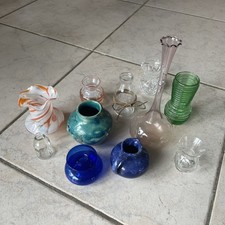 13 tlg. .Konvolut Sammlung kl. Vintage Blumen-Vasen