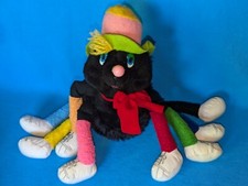 Lots a lots a leggggggs  Vintage Spinne Stofftier schwarze Spinne selten