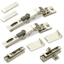 2x Scharniere für Glastür Spiegeltür Push-Open Türscharniere Möbelscharniere