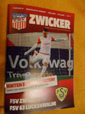 Fußball Programm FSV Zwickau - FSV Luckenwalde Regionalliga Saison 2025/26
