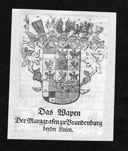 1750 brandenburg wappen adel - -,