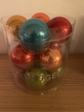 Weihnachten Christbaum Kugeln Advent 12 Stück 6 Farben metallisch hoch glänzend 