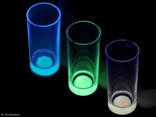 Nachleuchtendes glas set 3stk - nachleuchtendes,