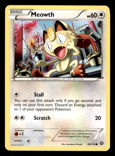 Pokemon meowth 114 - meowth, 88/114