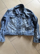Jeansjacke mit Stickerei