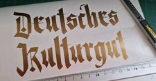 AUTO AUFKLEBER DEUTSCHES KULTURGUT 15X9 CM  TUNING STYLING NEU viele Farben