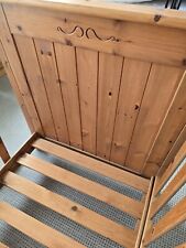 Kinderbett 80x140 Naturholz Mit Gitter und Filzschoner