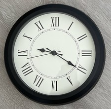 3 Wanduhren Wanduhr mit Römischen Zahlen von Ikea / Batterie betrieben