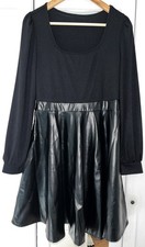 Neues sehr schönes sexy Leder Skater Kleid Gr. L 40/42